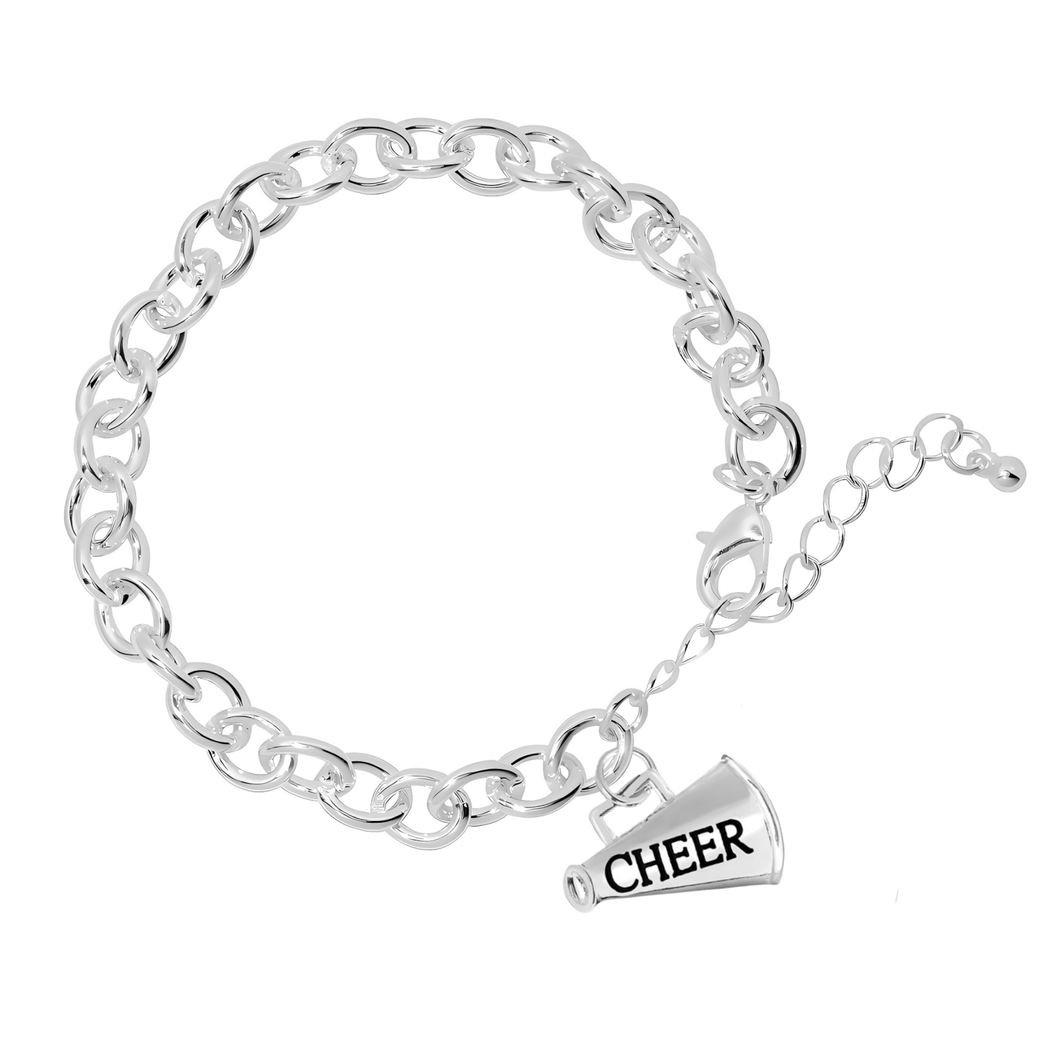 Megaphone Cheerleading Chunky Charm Bracelets - The Awareness Company