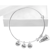 Load image into Gallery viewer, Megaphone Cheerleading Retractable Charm Bracelets - The Awareness Company