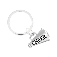 Load image into Gallery viewer, Megaphone Cheerleading Split Ring Keychains - The Awareness Company
