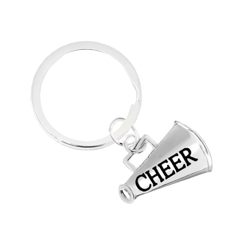 Megaphone Cheerleading Split Ring Keychains - The Awareness Company