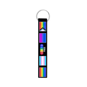 Multi Gay Pride Flag Lanyard Style Keychains - The Awareness Company