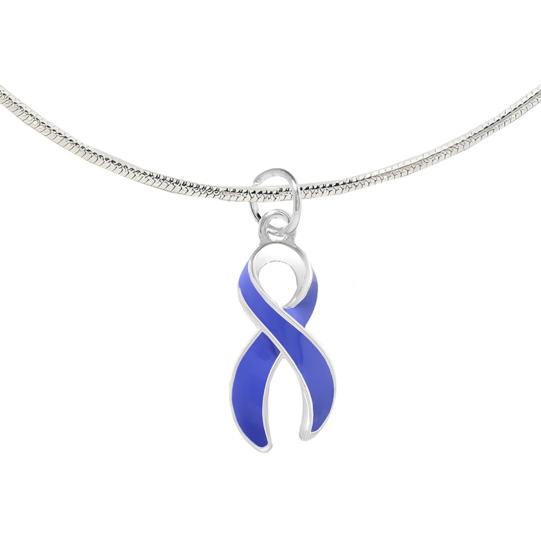 Periwinkle Ribbon Necklaces