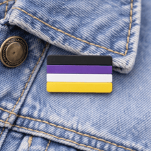 Load image into Gallery viewer, Non - Binary Flag Silicone Pins - The Awareness Company