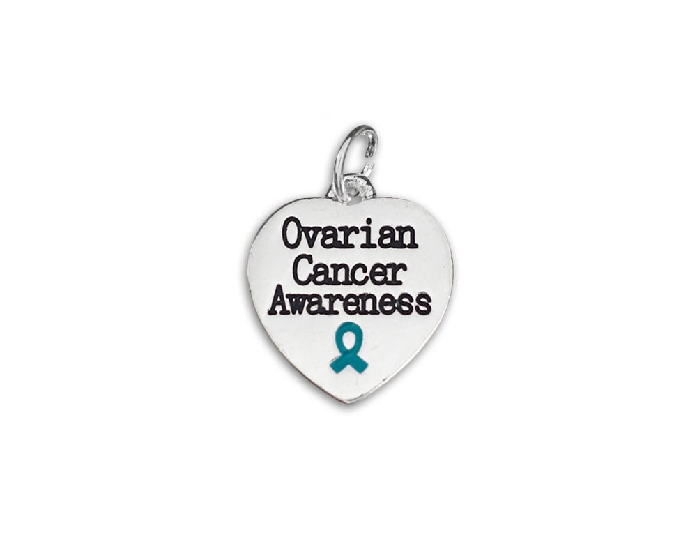 Ovarian Awareness Heart Charms - The Awareness Company