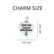 Load image into Gallery viewer, Teal Ribbon Ovarian Cancer Awareness Charm Black Cord Bracelets