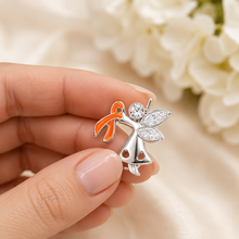 Load image into Gallery viewer, Angel By My Side Orange Ribbon Pins
