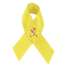 Load image into Gallery viewer, Satin Yellow Ribbon Pins
