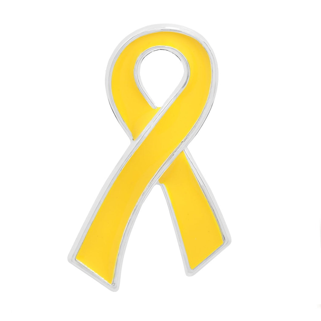 Gold Large Flat Ribbon Pins