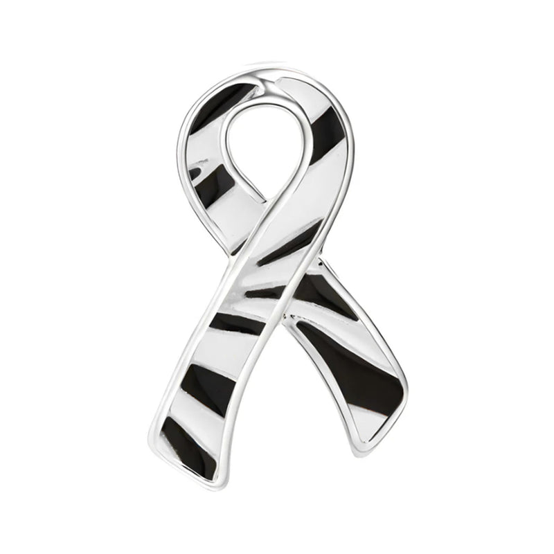 Zebra Print Ribbon Pins