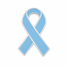 Load image into Gallery viewer, Light Blue Ribbon Awareness Pins