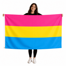 Load image into Gallery viewer, Pansexual 3 Feet by 5 Feet Nylon Flag - The Awareness Company