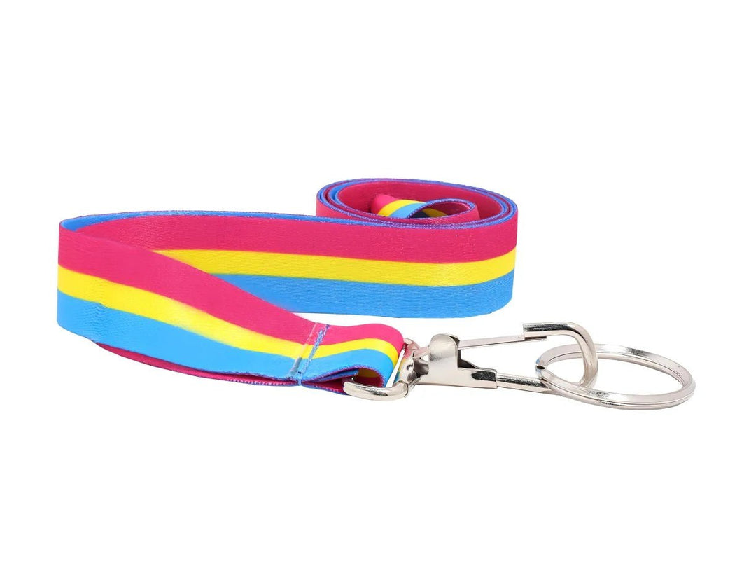Pansexual Flag Colored Lanyards - The Awareness Company