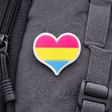 Load image into Gallery viewer, Pansexual Flag Heart Silicone Pins - The Awareness Company