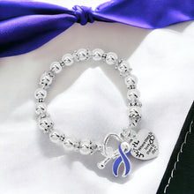 Load image into Gallery viewer, Periwinkle Ribbon Where There is Love Bracelets - The Awareness Company