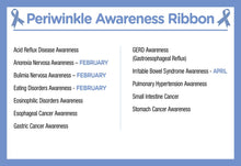 Load image into Gallery viewer, Periwinkle Silicone Bracelets (Child Size) - The Awareness Company