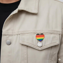 Load image into Gallery viewer, Philadelphia 8 Stripe Flag Heart Silicone Pins - The Awareness Company