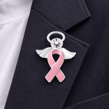 Load image into Gallery viewer, Pink Ribbon Angel Pins - The Awareness Company
