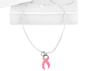 Pink Ribbon Breast Cancer Awareness Necklaces - The Awareness Company
