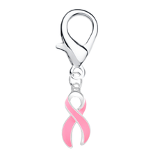 Load image into Gallery viewer, Pink Ribbon Hanging Charms - The Awareness Company
