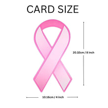Load image into Gallery viewer, Pink Ribbon Paper Donation Ribbons (50/Pack) - The Awareness Company