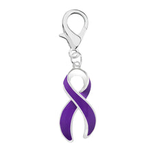 Load image into Gallery viewer, Purple Ribbon Hanging Charms - The Awareness Company