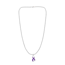 Load image into Gallery viewer, Purple Ribbon Necklaces - The Awareness Company