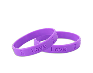 Purple Silicone Bracelets - The Awareness Company