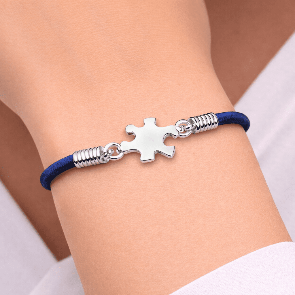 Bulk Puzzle Piece Autism Awareness Stretch Bracelets - The Awareness ...