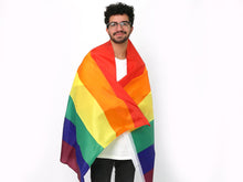 Load image into Gallery viewer, Rainbow 3 Feet by 5 Feet Nylon Flag - The Awareness Company