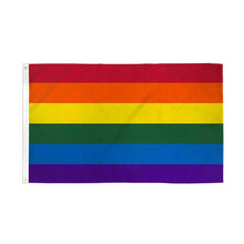 Load image into Gallery viewer, Rainbow 3 Feet by 5 Feet Nylon Flag - The Awareness Company
