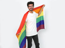Load image into Gallery viewer, Rainbow 3 Feet by 5 Feet Nylon Flag - The Awareness Company