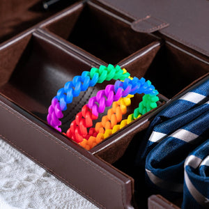 Rainbow Chain Link Silicone Bracelets