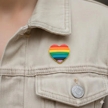 Load image into Gallery viewer, Rainbow Heart Silicone Pins - The Awareness Company