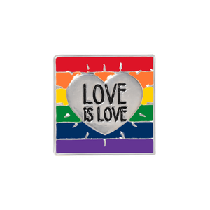 Rainbow Love Is Love LGBTQ Pins - The Awareness Company