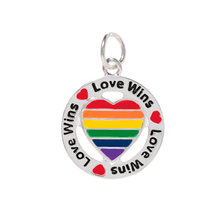Load image into Gallery viewer, Rainbow Pride Love Wins LGBTQ Charms - The Awareness Company