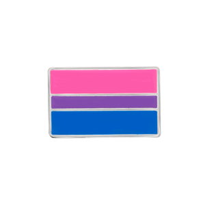 Rectangle Bisexual Flag Pins - The Awareness Company