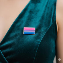Load image into Gallery viewer, Rectangle Bisexual Flag Pins - The Awareness Company