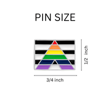 Load image into Gallery viewer, Rectangle Straight Ally Flag Pins - The Awareness Company