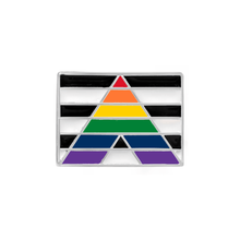 Load image into Gallery viewer, Rectangle Straight Ally Flag Pins - The Awareness Company