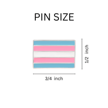Load image into Gallery viewer, Rectangle Transgender Flag Pins - The Awareness Company