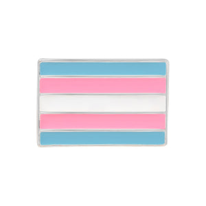 Rectangle Transgender Flag Pins - The Awareness Company