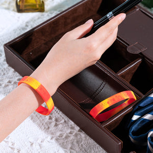 Red & Yellow We're In This Together Silicone Bracelets - The Awareness Company