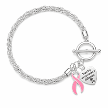 Load image into Gallery viewer, Rope Style Breast Cancer Awareness Pink Ribbon Bracelets - The Awareness Company