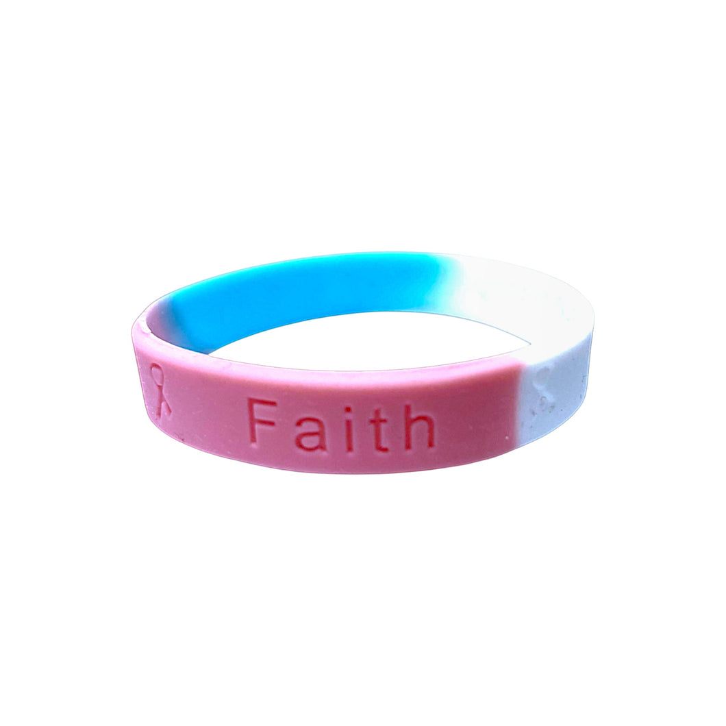 Transgender Hope Faith Love Silicone Bracelets