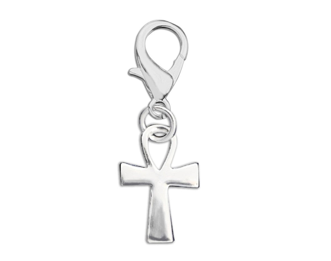 Silver Decorative Cross Religious Hanging Charms 