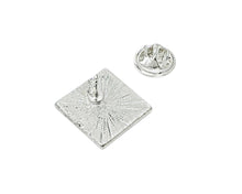Load image into Gallery viewer, Silver Square My Pronouns Are She Her Pins - The Awareness Company