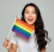 Load image into Gallery viewer, Small Rainbow Flags on a Stick - The Awareness Company