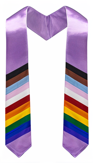 Gay Pride Lavender Graduation Stoles