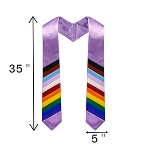 Gay Pride Lavender Graduation Stoles