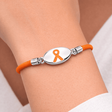 Load image into Gallery viewer, Stretchable Orange Ribbon Bracelets - The Awareness Company